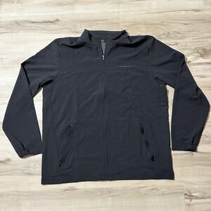 Travis Mathew Jacket Mens XXL  Heather Black Valley View Full Zip Mock Neck